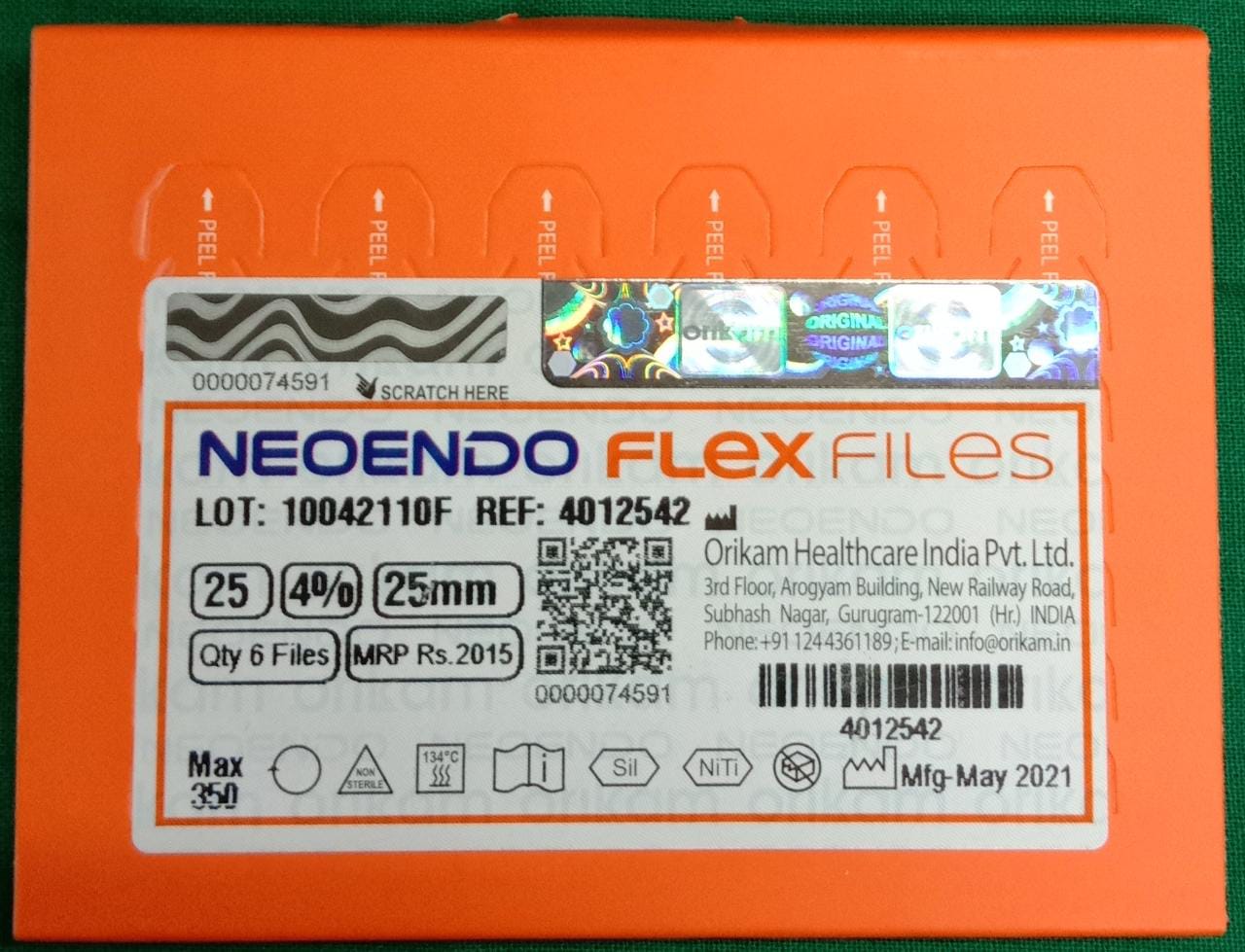 Neoendo Flex Files 25-4-25MM